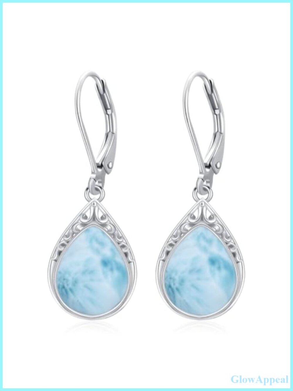 Sterling Silver Teardrop Filigree Dangle Earrings Fine Jewelry Gift for Women